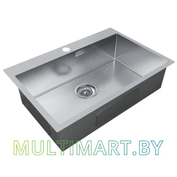 Кухонная мойка Paulmark Kroner PM217551-BS (нержавеющая сталь) картинка 2